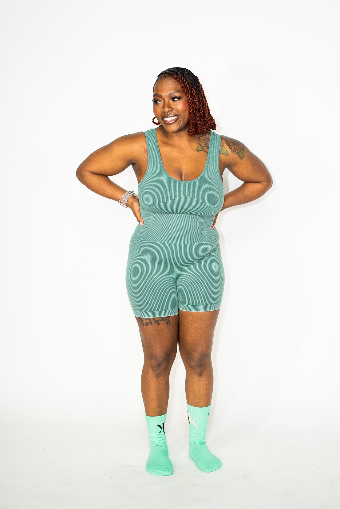 Ribbed & Ready Luxe Romper