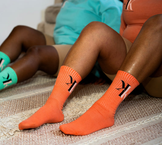 KYK Apparel Socks - Peach Orange
