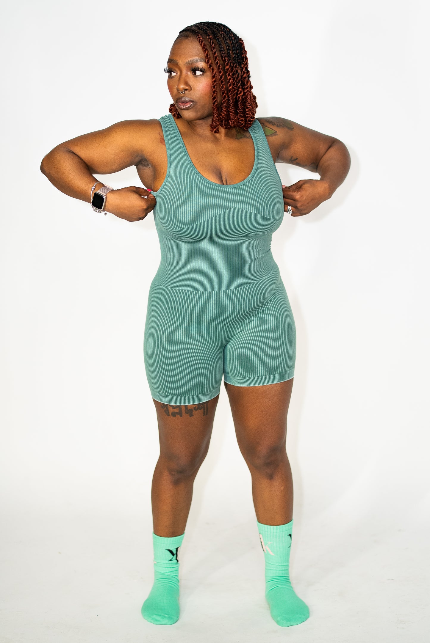 Ribbed & Ready Luxe Romper
