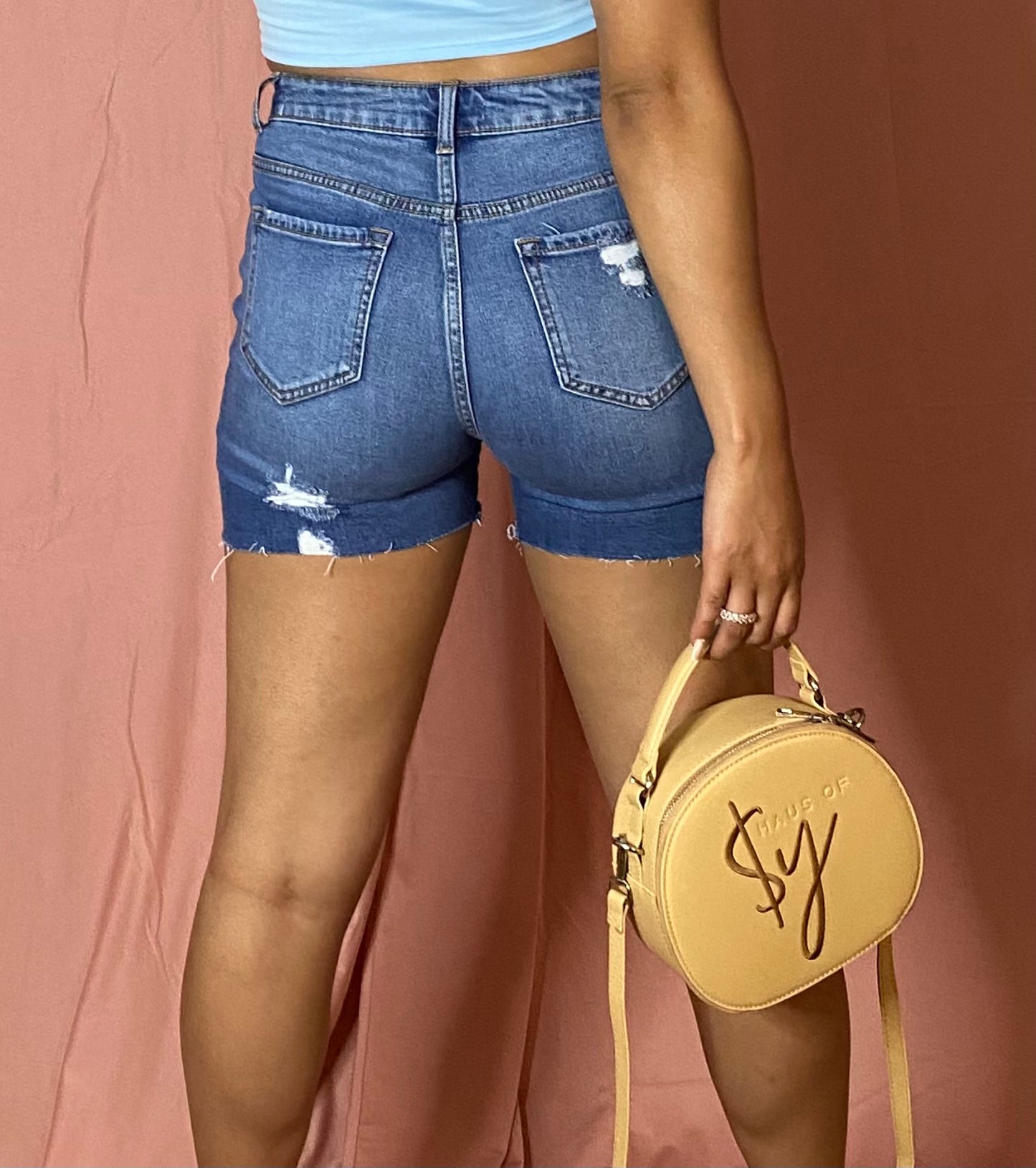 Destruct Denim Shorts