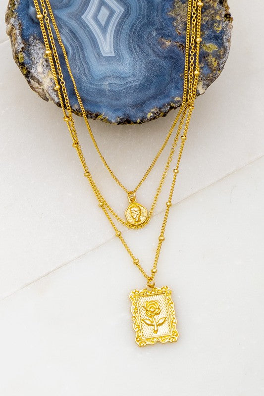 Levels Three Layered Necklace
