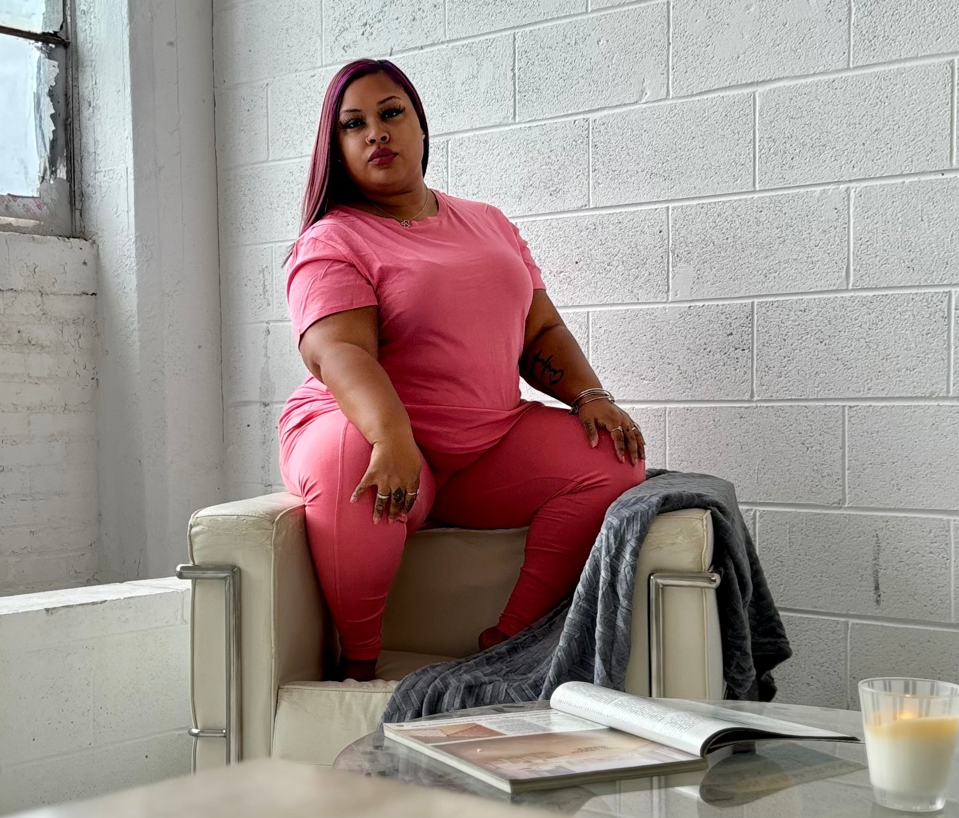 Plus Size | Cotton Pocket Legging Sets