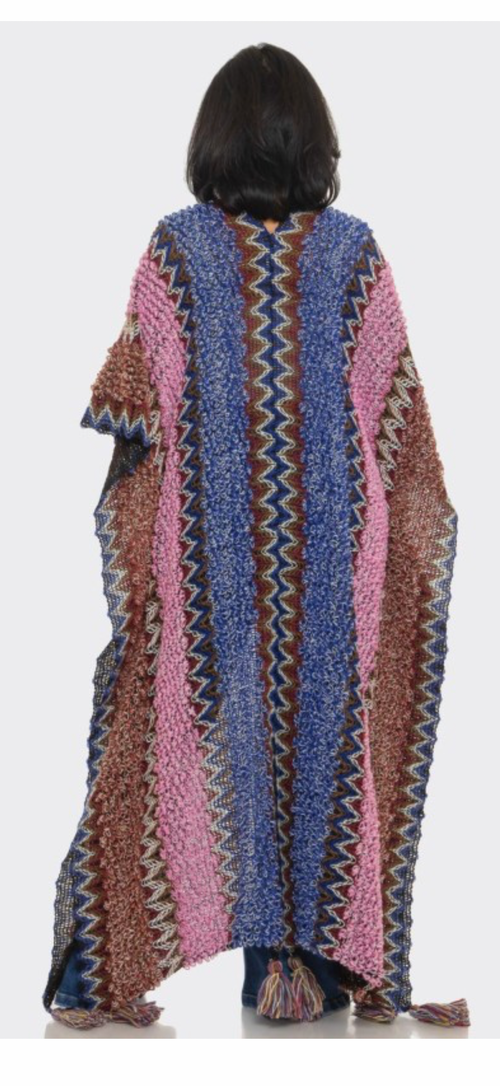 Ease Kimono - Blue/Pink