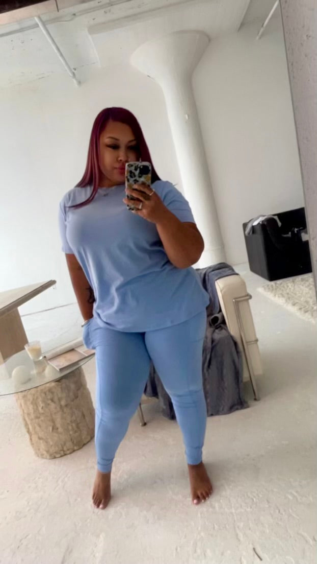 Plus Size | Cotton Pocket Legging Sets