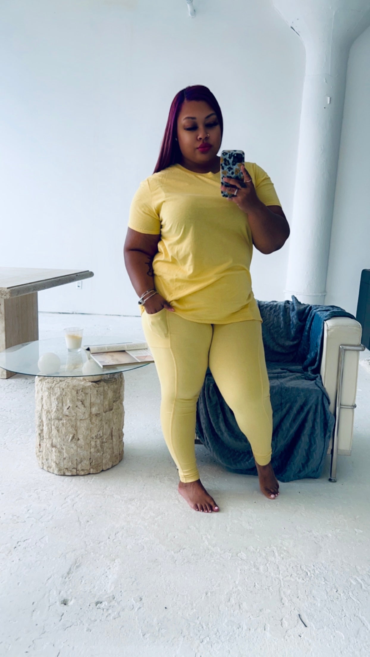 Cotton Pocket Legging Sets