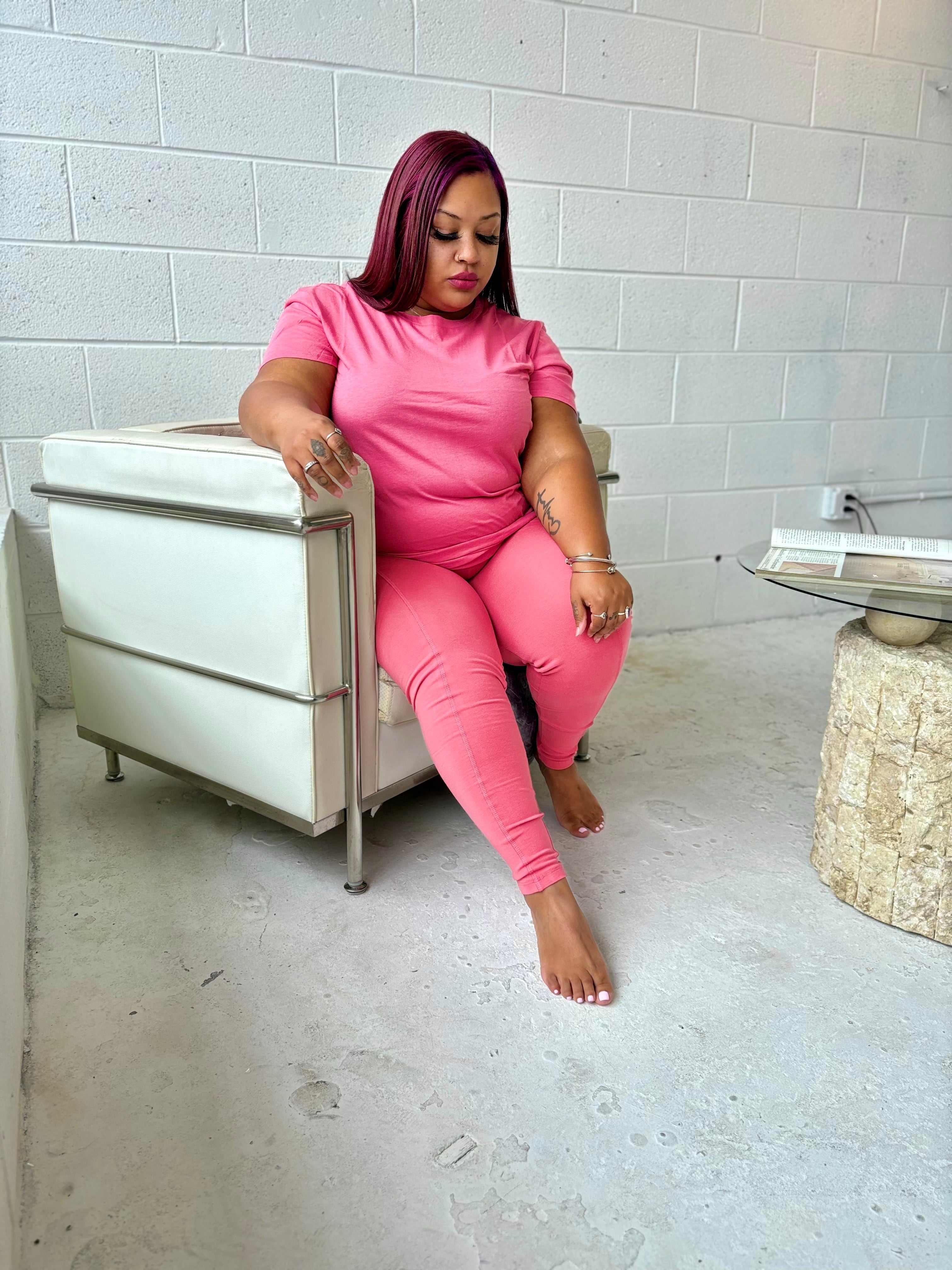 Plus Size | Cotton Pocket Legging Sets
