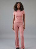 Wavy Wide-Leg Pants Set