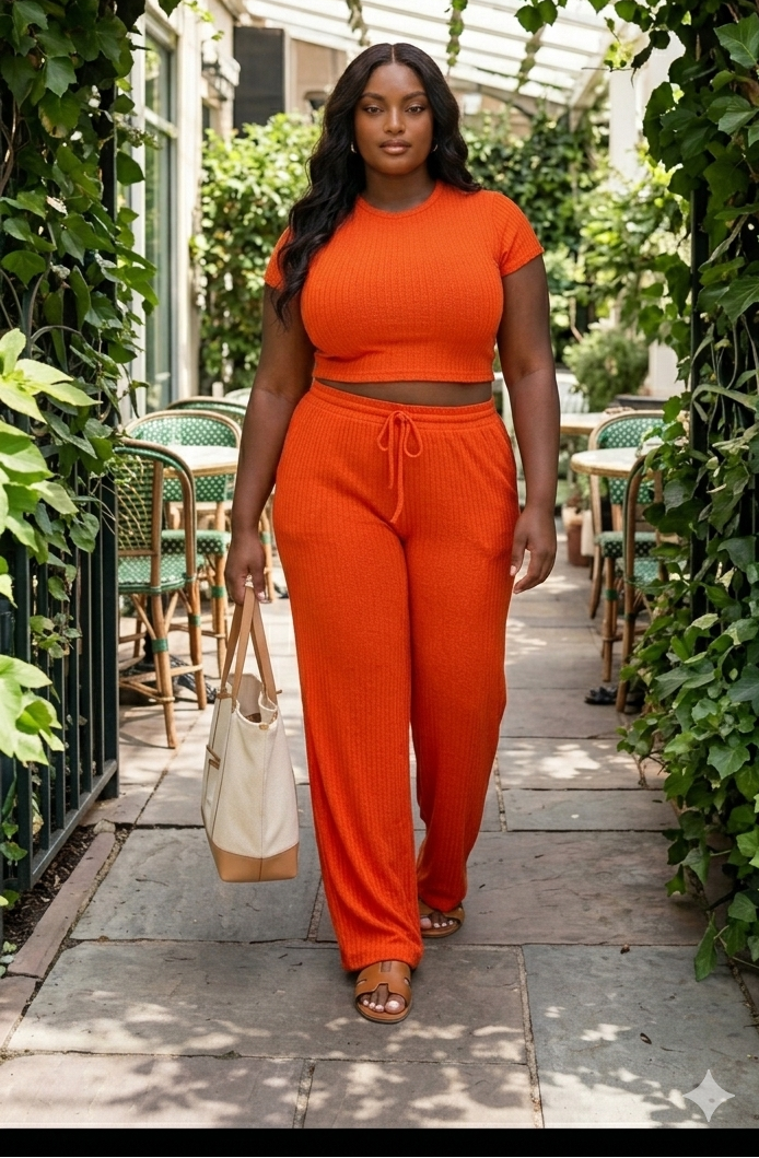Studded Wide-Leg Set