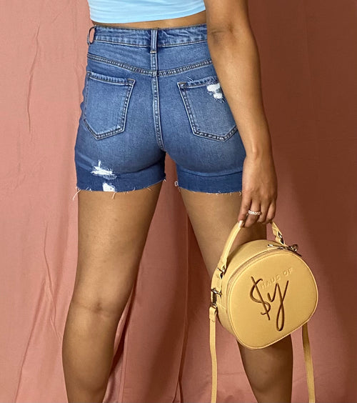 Destruct Denim Shorts